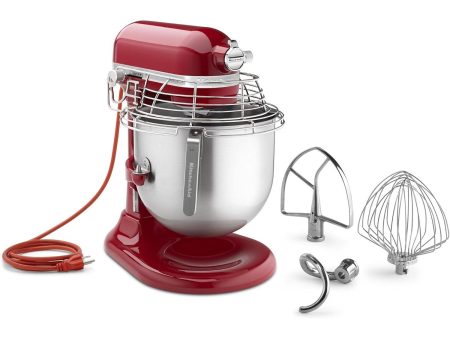 KitchenAid KSMC895ER 8-Quart Commercial Countertop Mixer with Bowl-Guard, 10-Speed Red Discount