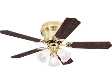 Westinghouse Contempra Trio 42  Indoor Ceiling Fan with Dimmable LED Light Fixture - 7231500 Online Sale