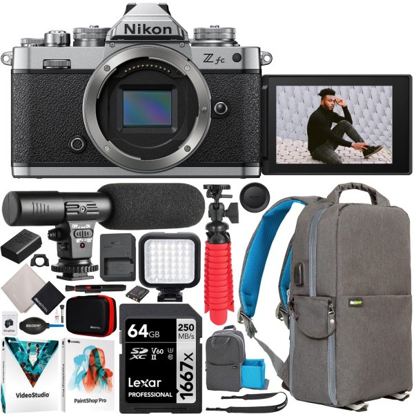 Nikon Z fc DX-Format Mirrorless Camera Body Black Bundle + Photography Accessories Kit Online Sale