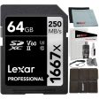 Lexar Professional SDHC   SDXC 1667x UHS-II 64GB Memory Card + Accessory Bundle Online