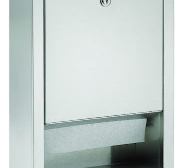 Bradley 2441-000000 Towel Disp- Folded- Recessed Online Sale