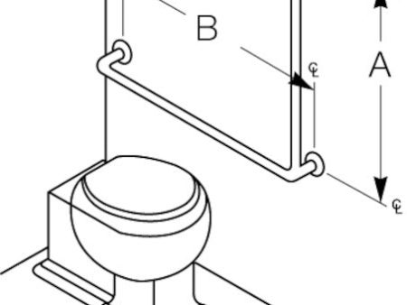 Bradley 8122-057000 Grab Bar- Concealed- 1-1 2 OD x 30 x 30 Hot on Sale