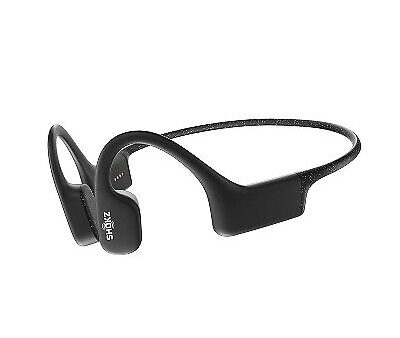 Shokz OpenSwim Bone Conduction Open-Ear MP3 Swimming Headphones (Formerly Xtrainerz), Black (Not Bluetooth compatible) Fashion